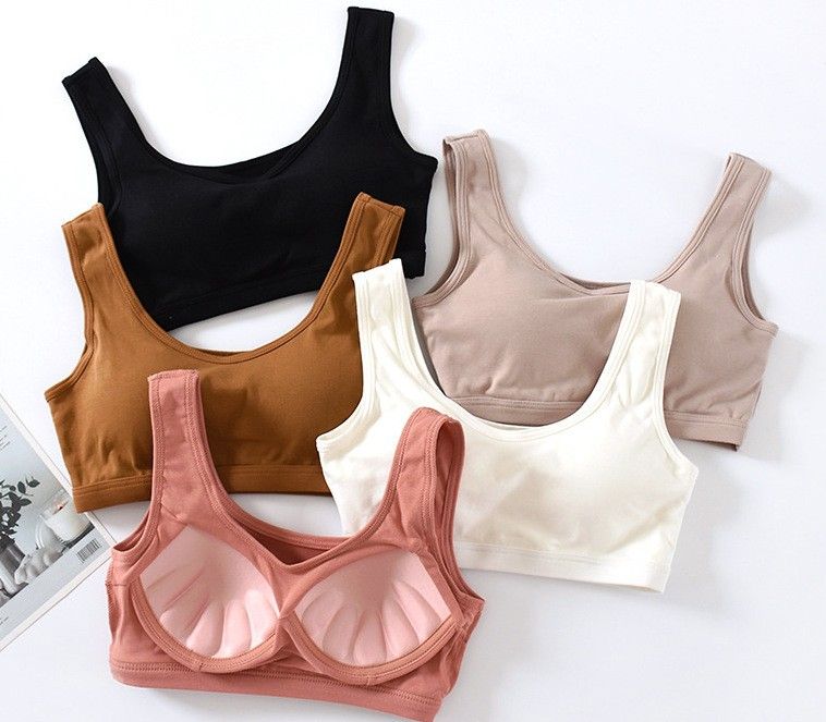 BRATOP-寬肩帶美背立體胸墊罩杯背心內搭上衣BRA運動內衣    CUBR220355