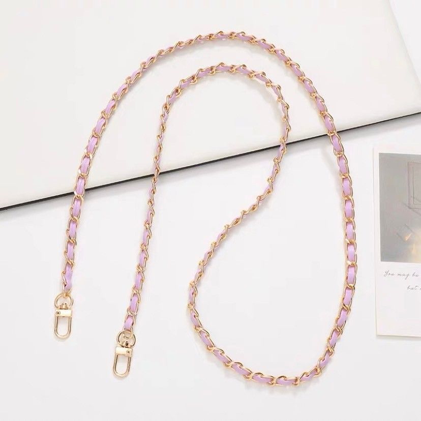 穿皮鍊條小香風包包配件手機掛繩16色(贈透明墊片) TE2402012