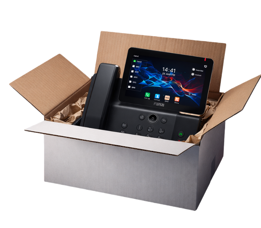 Plug and Go VoIP phone shipped ready to use