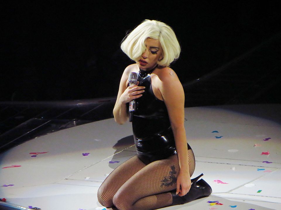 Gaga performing on the ArtRave: The Artpop Ball tour in 2014