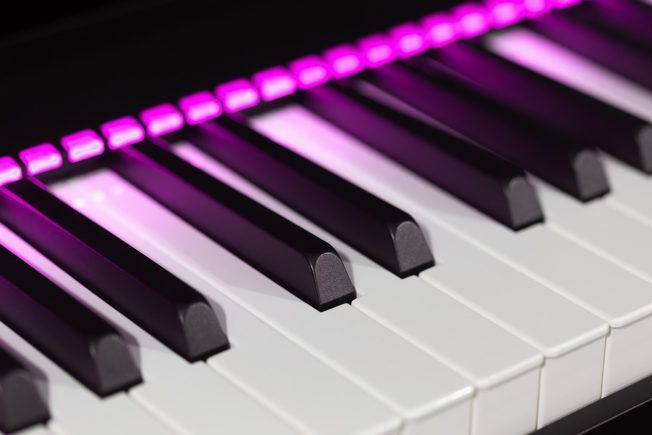 Midi Keyboard with Neon Lights - Best Key for a Song