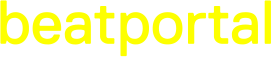 the word beatportal is written in yellow on a white background .