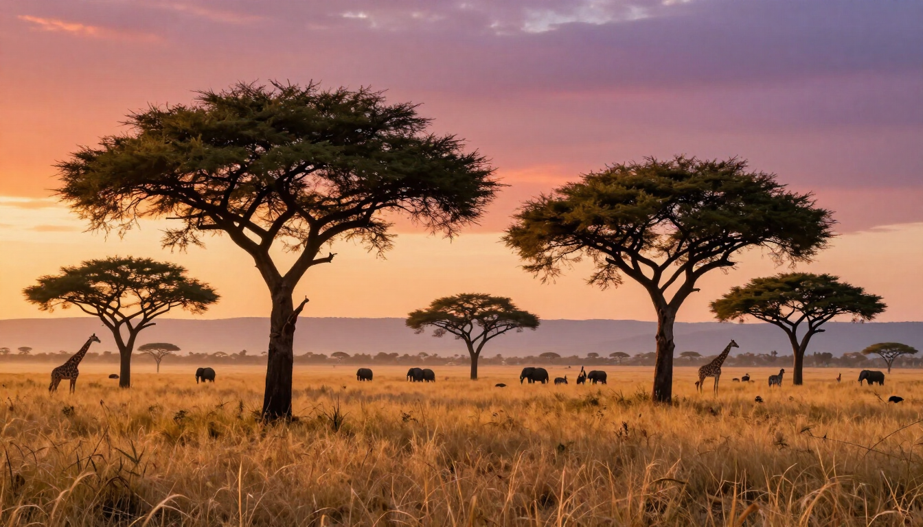 A group of women on an African safari adventure.