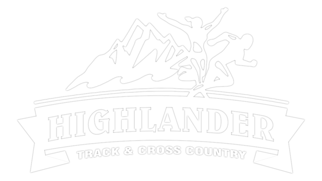 A logo for highlander track and cross country