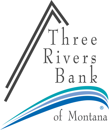 The logo for the three rivers bank of montana