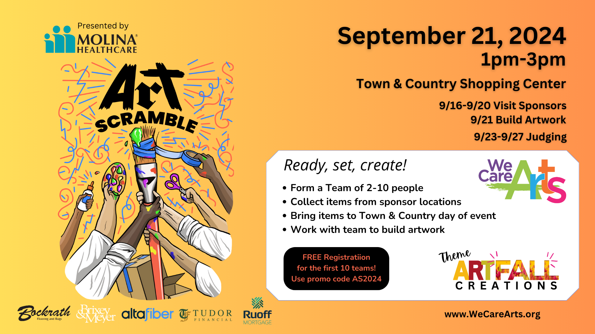 We Care Arts, Art Scramble presented by Molina Healthcare