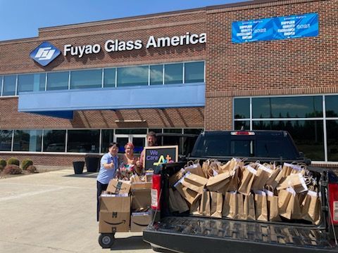 Art Kits for We Care Arts Transition To Work program put together by employees of Fuyao Glass Company.