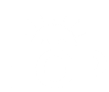 An orange shield with a graph inside of it