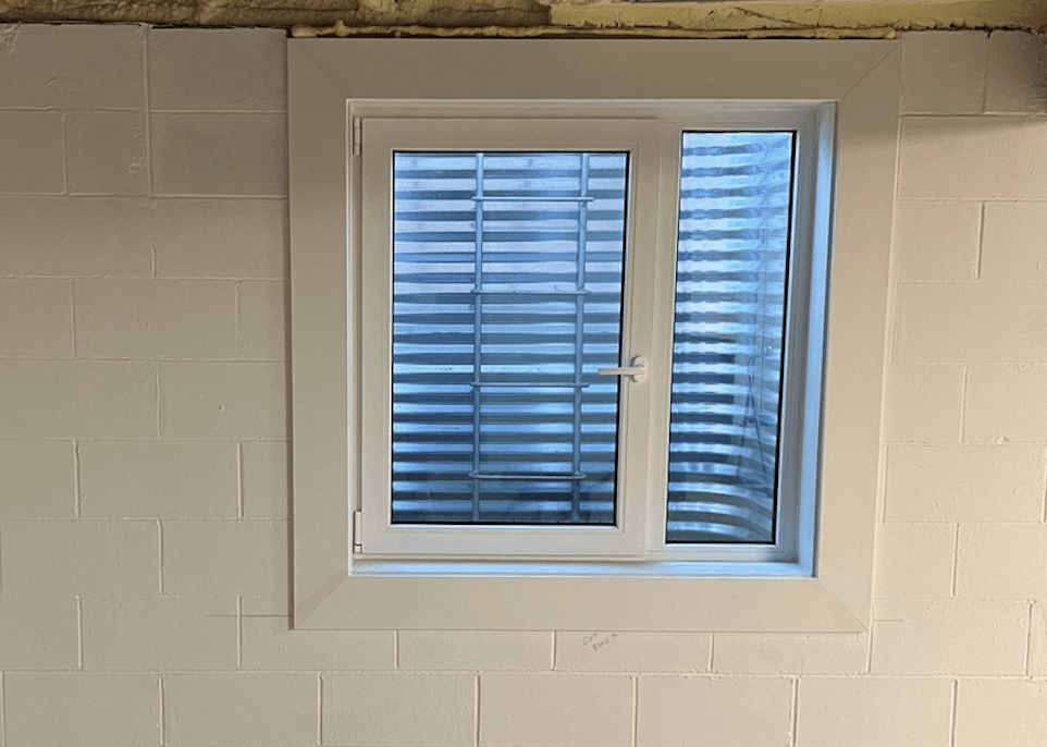 Customer Basement after Egress Window Installation