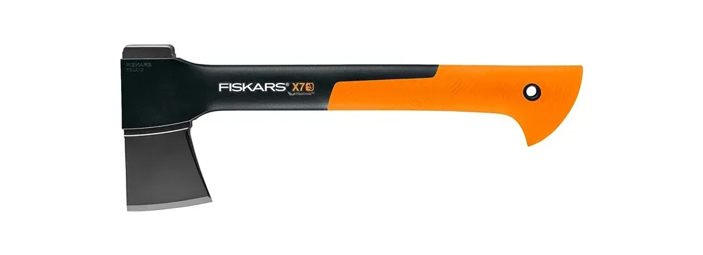 Chopping Wood - Fiskars X7 Hatchet Chopping Wood - Fiskars X7 Hatchet