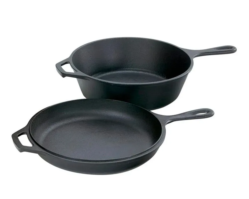 Lodge Cast Iron 3 qt. Combo Cooker, 10.25 Lodge Cast Iron 3 qt. Combo Cooker, 10.25