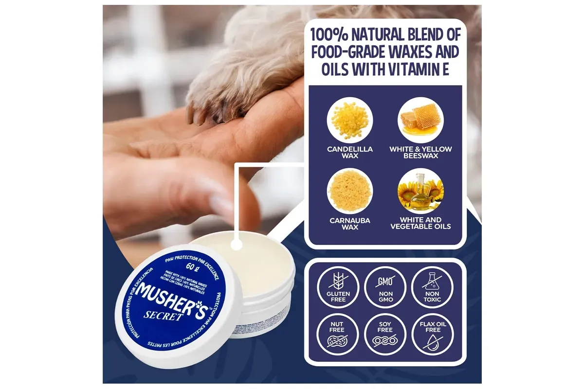 Musher's Secret Dog Paw Wax for camping Musher's Secret Dog Paw Wax for camping