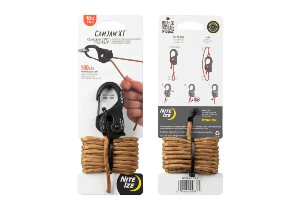 Tied Up - Nite Ize CamJam Cord Tightener w/ Cord Tied Up - Nite Ize CamJam Cord Tightener w/ Cord