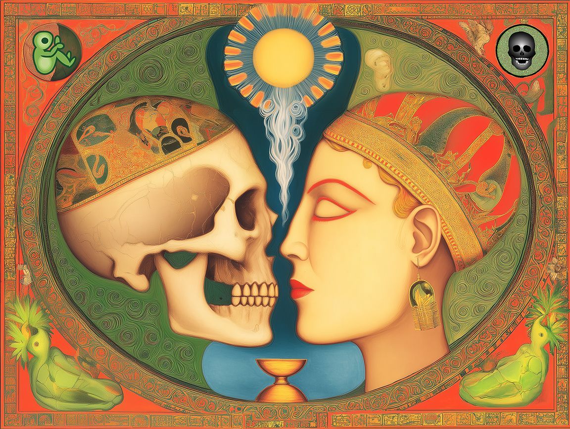 Death chasing Life chasing Death Art A