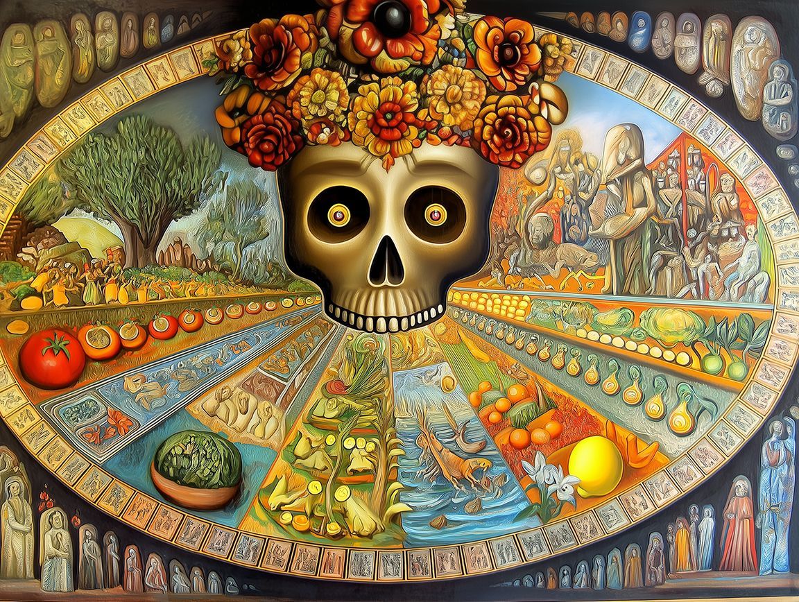 Death chasing Life chasing Death Art B