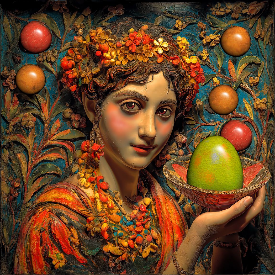 Sama-Lavan, pictured holding Sama-Andam's Egg