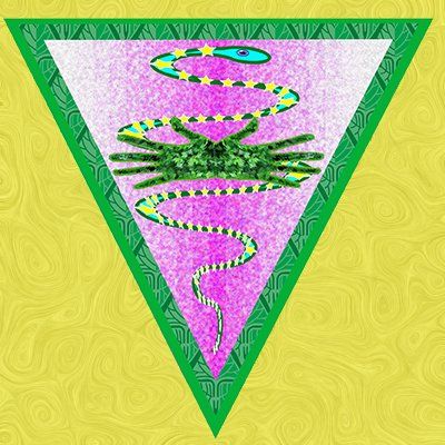 Rainbow Serpent Kundalini priestess | Greeting Card