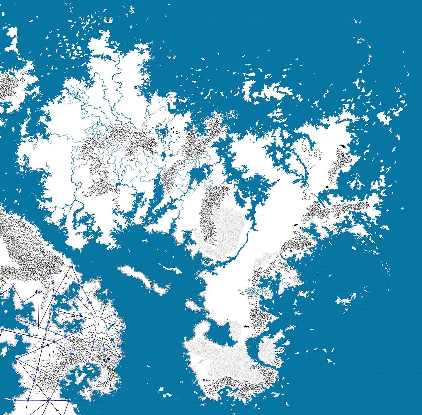 Thermistal continental map