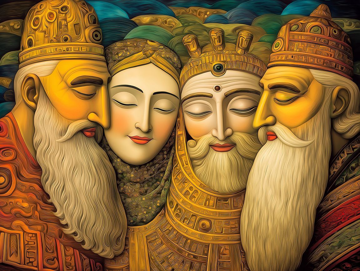 Three Men to One Woman Art A