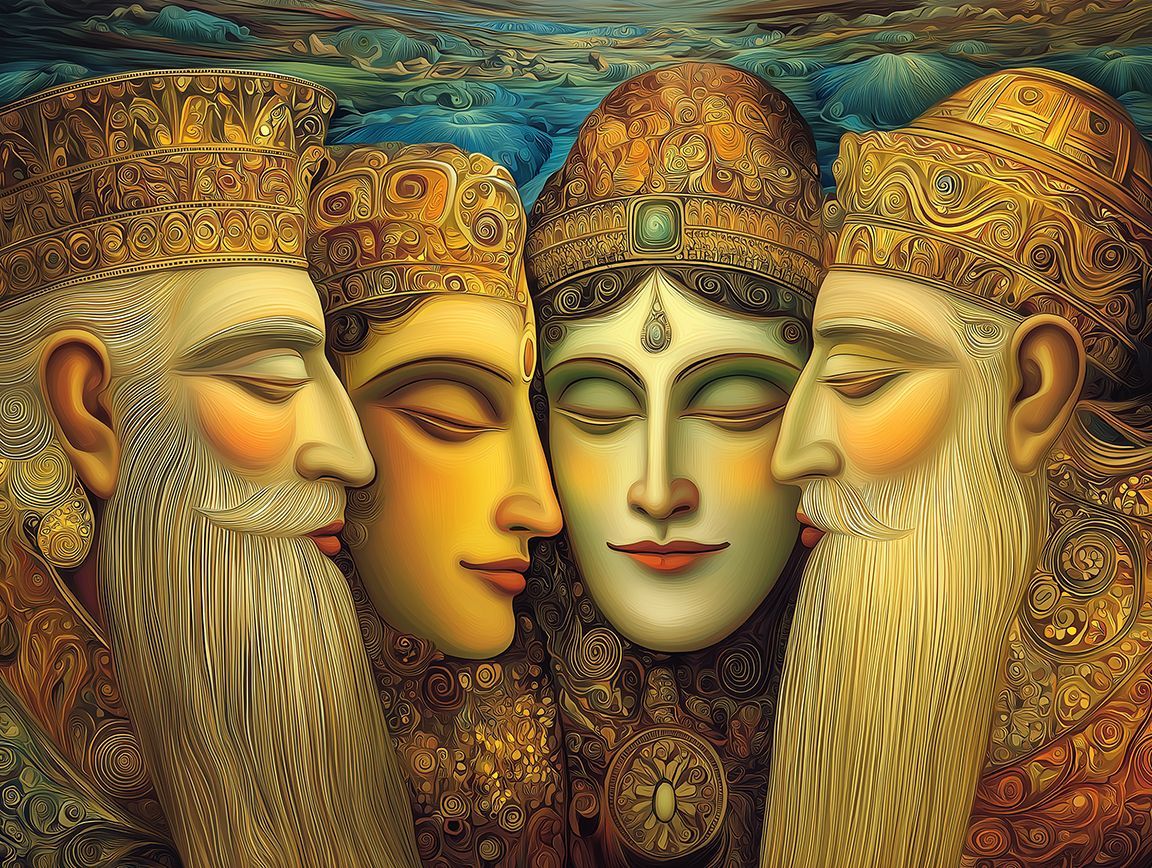 Three Men to One Woman Art B