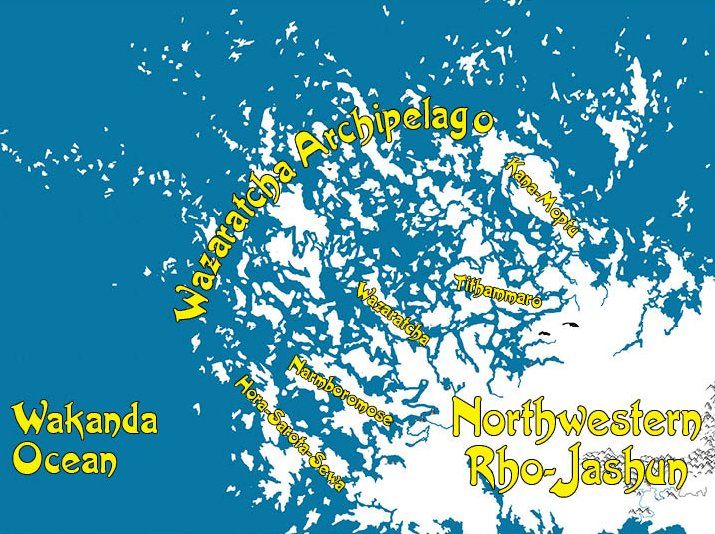 Wazaratcha Archipelago map