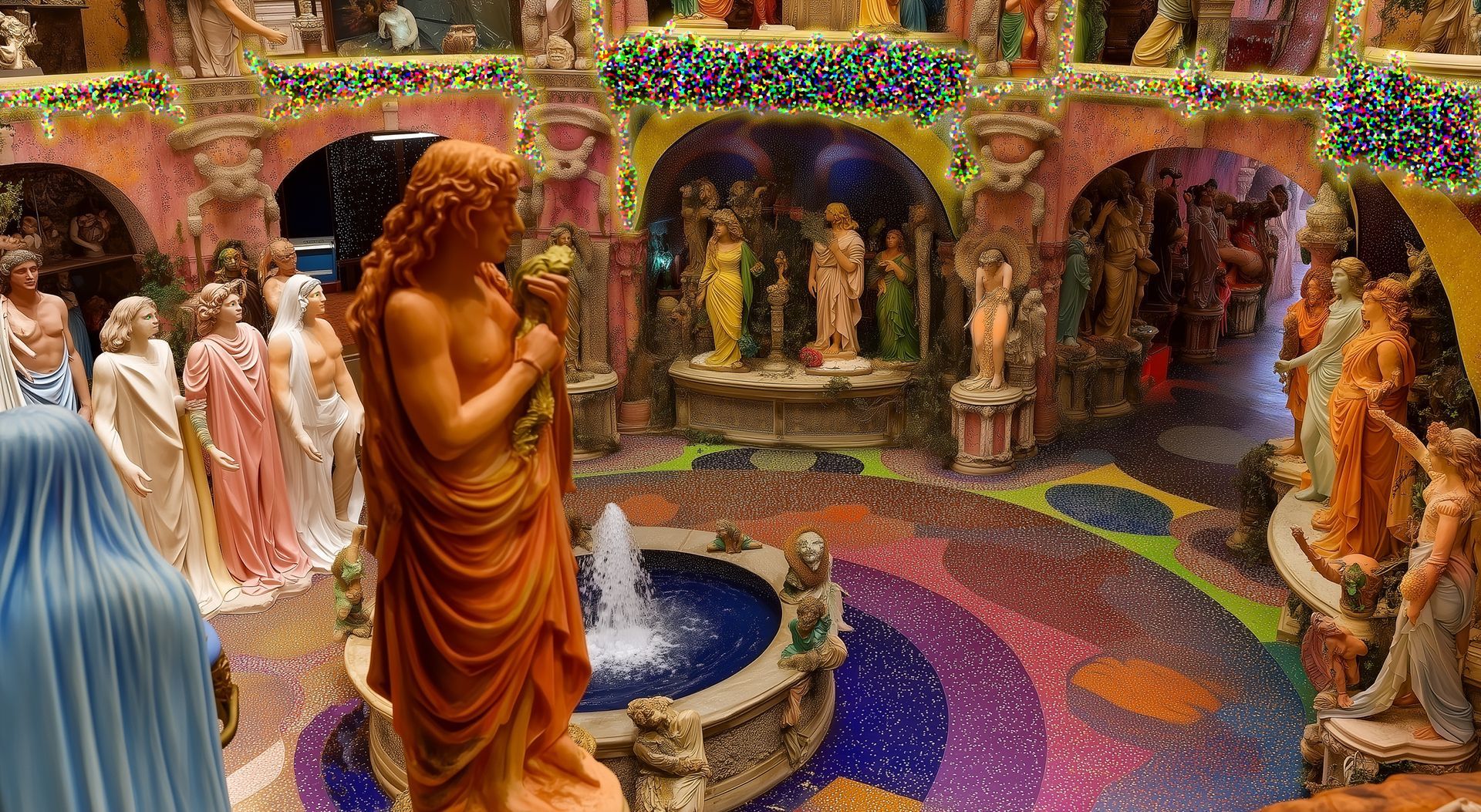 View outside the entrance into the Xumb Cluster in the lower pyramid of Kupat Queen One Living Mountain