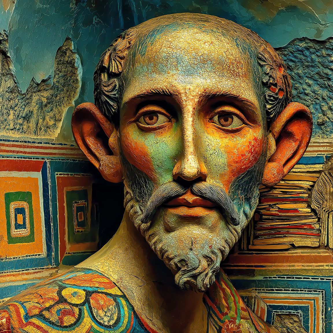 Yuna-Honos depicted on commemorative monument to the discovery of the Final Tolku Proclamation