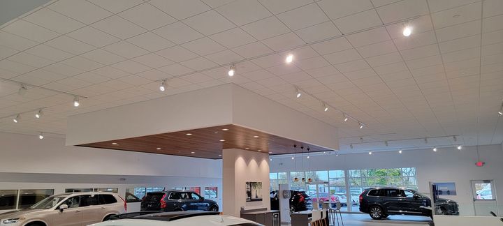 Acoustical Ceiling installation at Champion Ford in Erie Pa