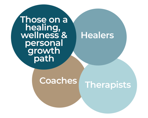 Those on a healing, wellness & personal growth path, healers, coaches, therapists