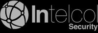 Logotipo de Inteco Security en gris con emblema circular y texto