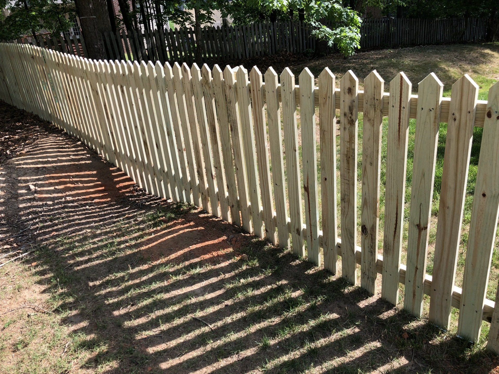 Wooden Fence Installation