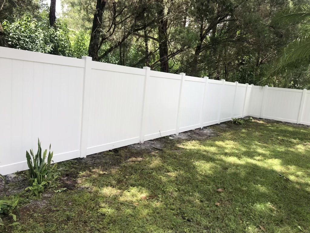 Back Yard Vinyl Fence