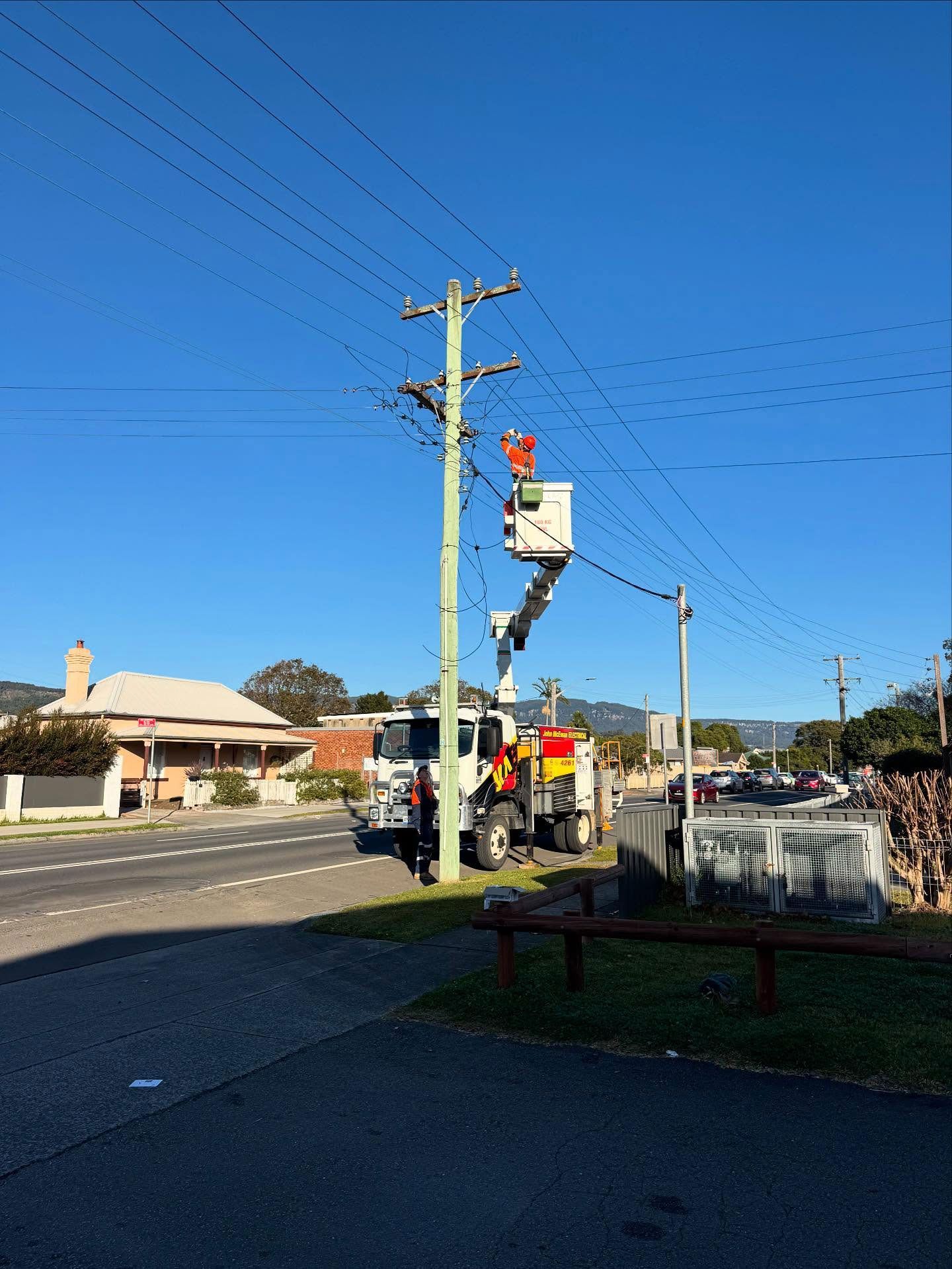 Level 2 Electrician Working On A Crane