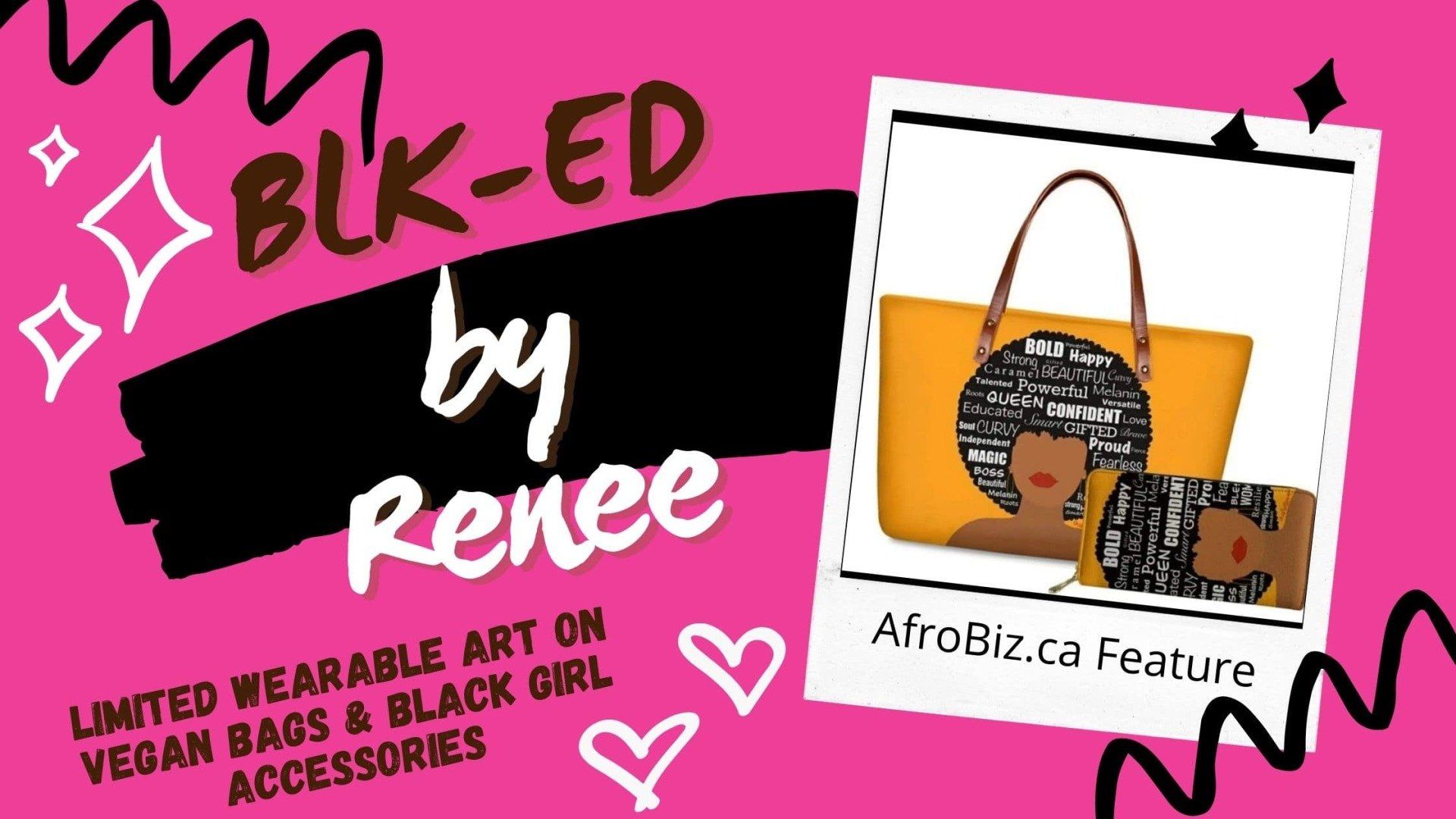 BLK-ED is Hot! Check out these Cruelty-Free and Vegan Leather Handbags and Black Girl Art