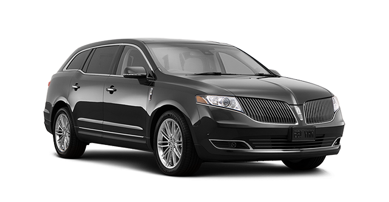 A black lincoln mkx station wagon is shown on a white background.