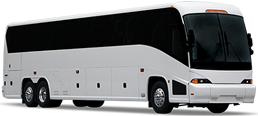 A white bus with black windows on a white background