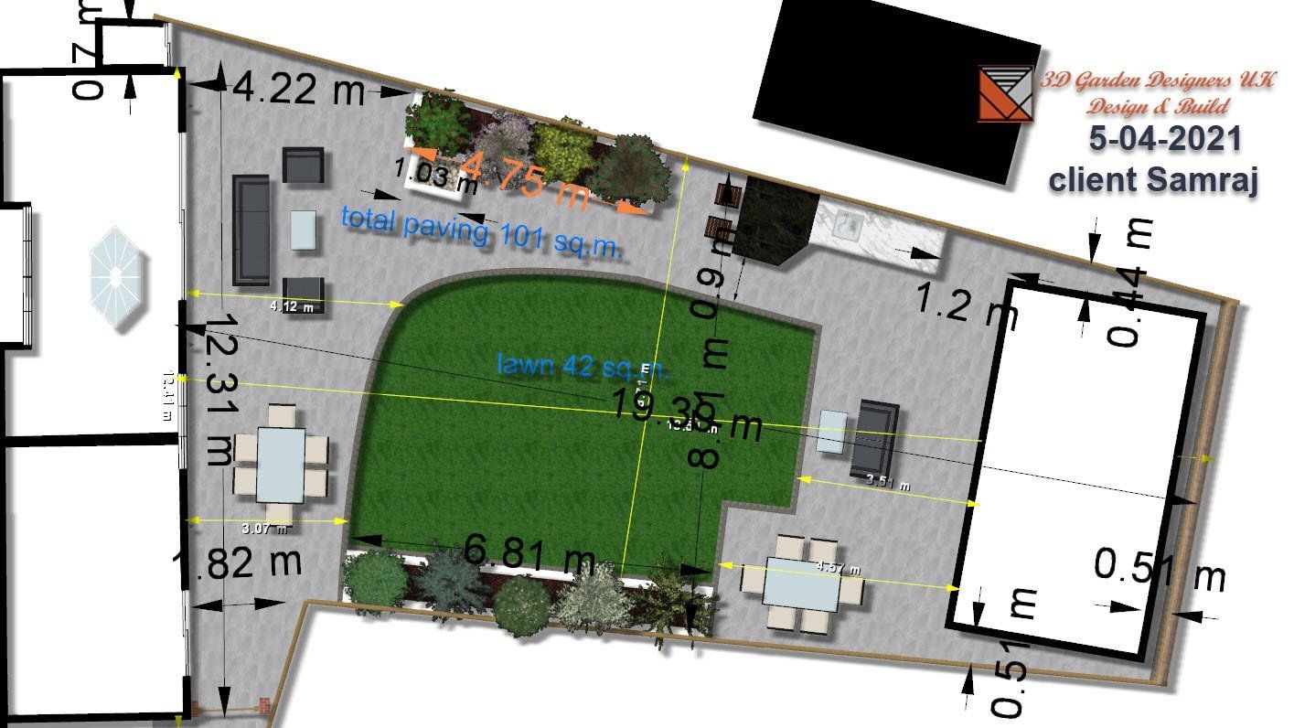 A floor plan of a house with measurements on it