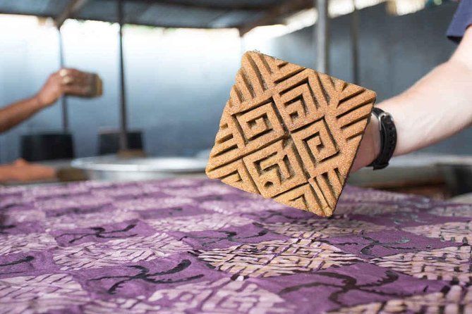 Wax Print Block and Cloth