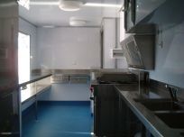 Interior of food truck
