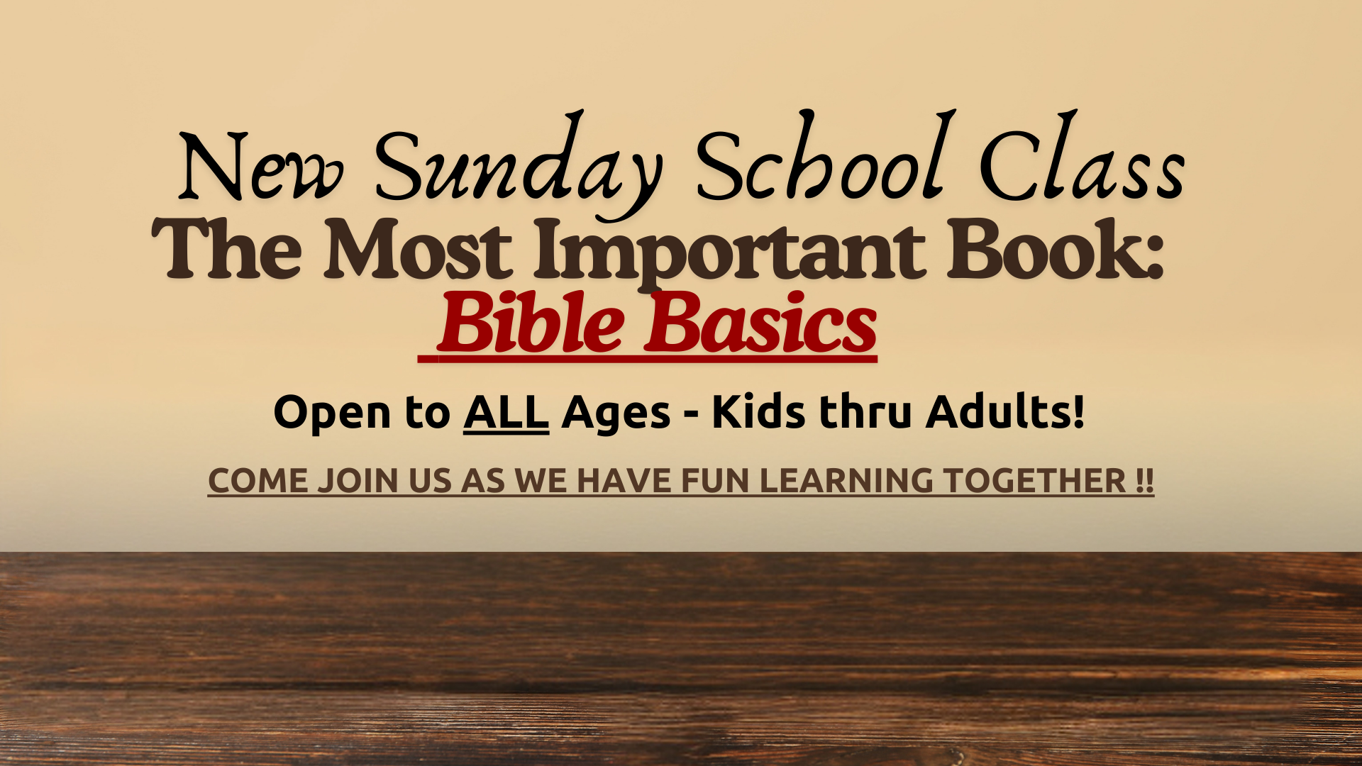 A poster that says study for sunday school starts promptly at 9:00 am