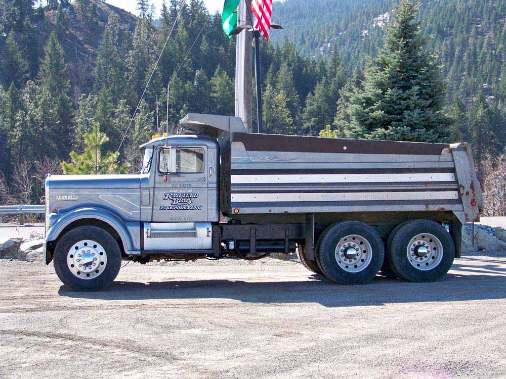 dump truck in Leavenworth, WA