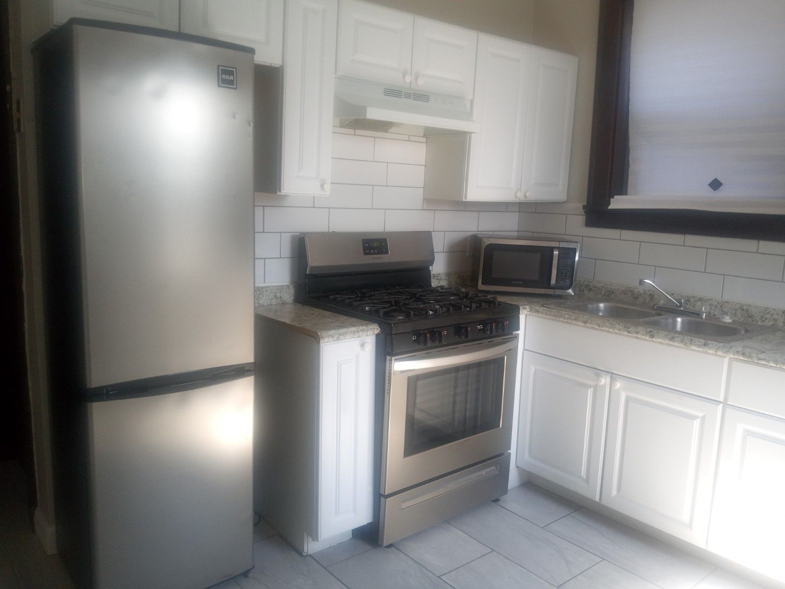 Men building a kitchen