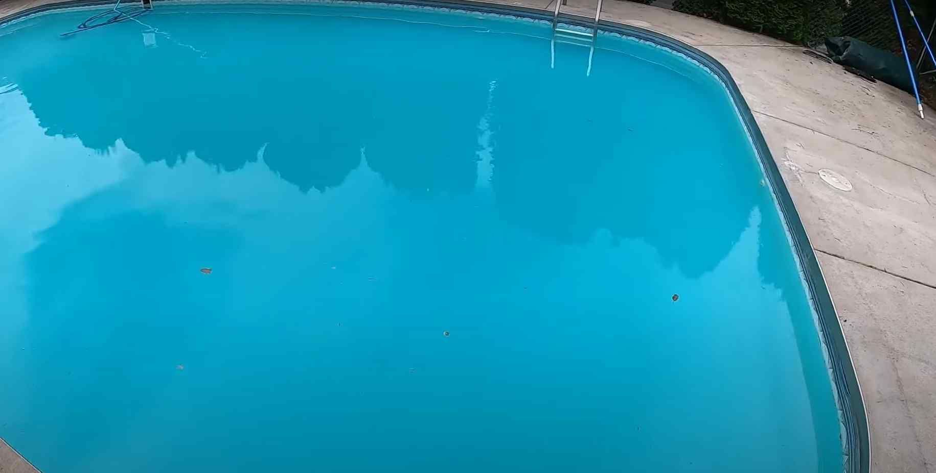 Clean blue pool