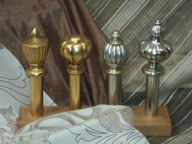 Bastoni per tende in ottone e alluminio