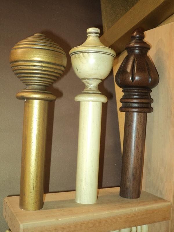 bastoni per tende in legno e metallo