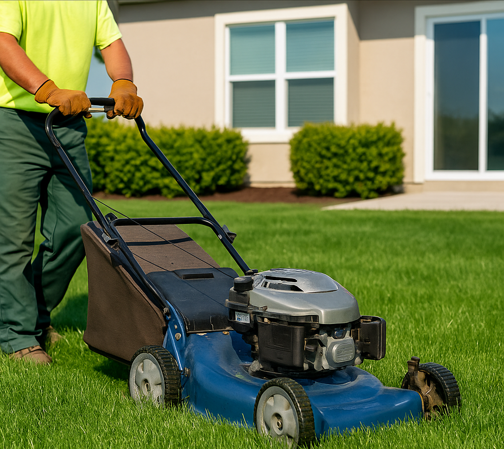 Lawn mowing and edging service for homes in Zephyrhills Florida