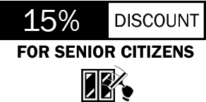 15% Discount for Senior Citizens