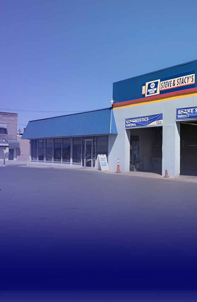 Blue auto repair shop | Steve & Stacy's Servicenter