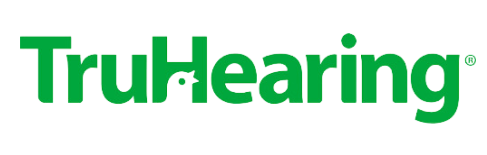 The truehearing logo is green and white on a white background.
