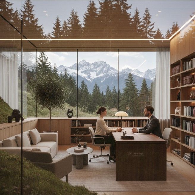 Ein Mann und eine Frau schauen sich gemeinsam ein Buch an.